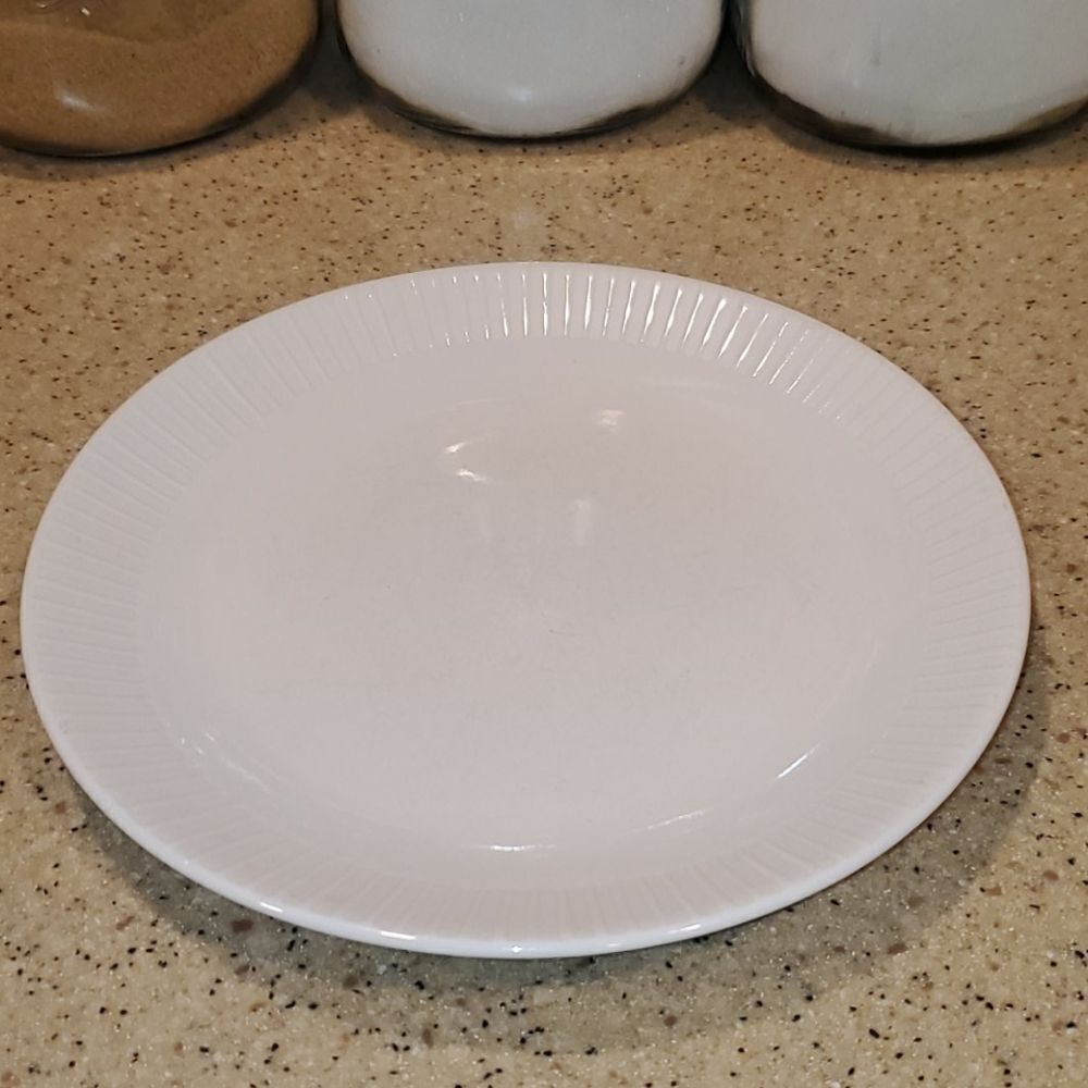 Sango Patio White Stoneware Dinner Plate